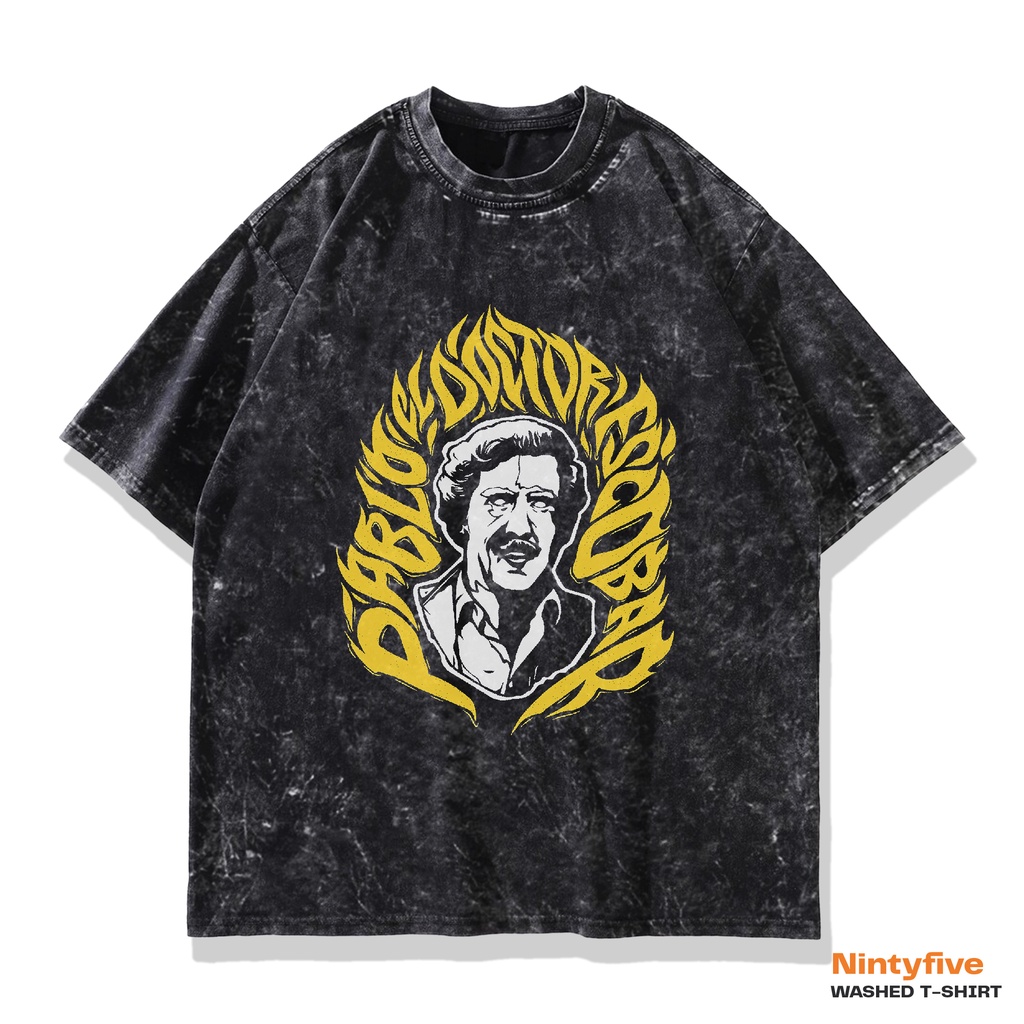 Kaos Pablo escobar Oversized Sand wash | Baju Pabloescobar Vintage Oversize