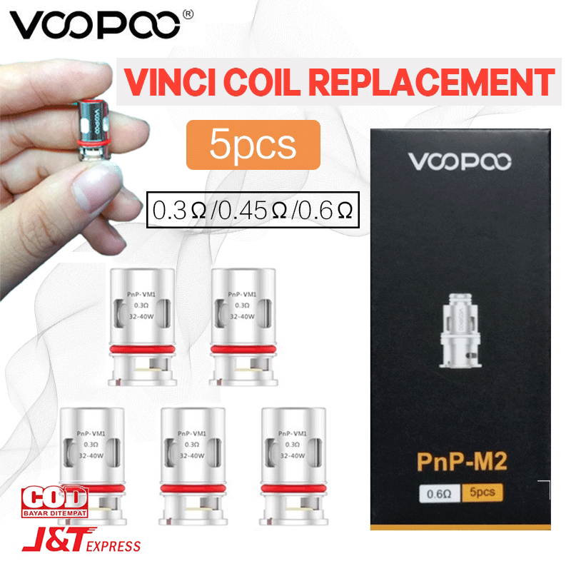 5PCS Coil Voopoo VINCI Mod Pod Kit 0.3ohm PnP-VM1 Mesh Coil E-cig Vape Replacement