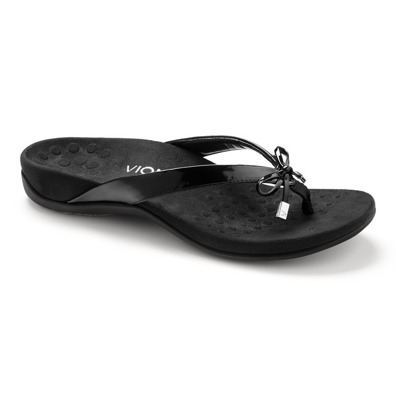 Vionic Bella Black Sandal Wanita