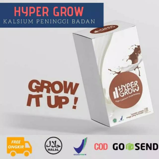 

Susu Kalsium Peninggi Badan Hyper Grow Original Herbal Alami Murah
