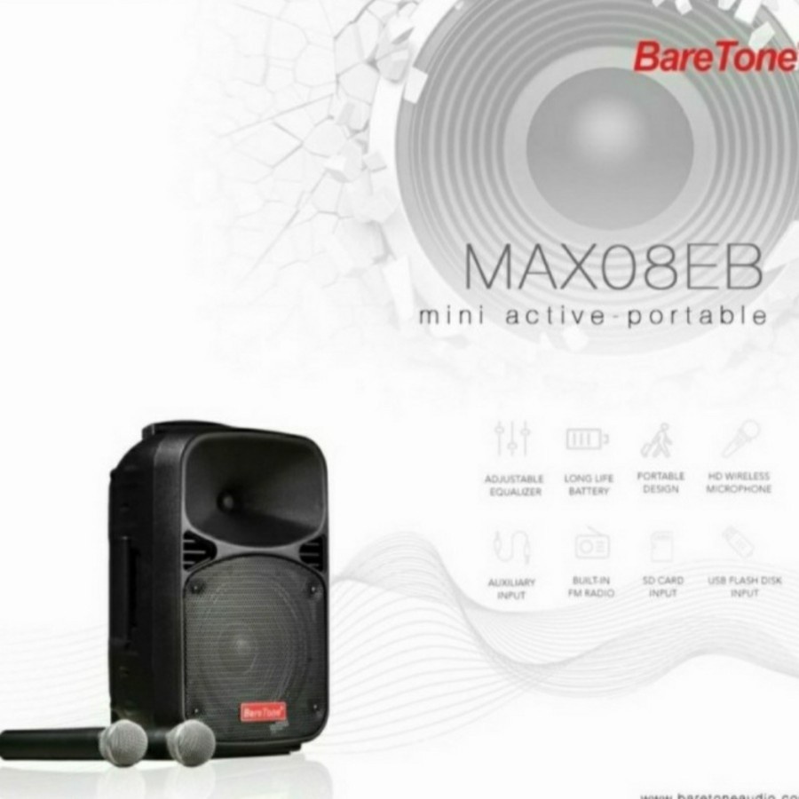 murah Speaker Meeting Portable BARETONE MAX 08 EB