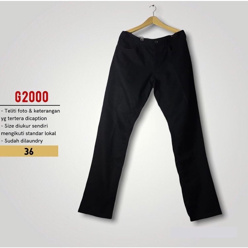 CELANA BAHAN PRIA G2000 SIZE 36