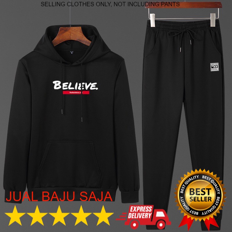 ⭐️⭐️⭐️⭐️⭐️ JUAL BAJU SAJA ... HOODIE  Piece Set Top+ Casual Tracksuit Man Suits Hoodies set Fashion 