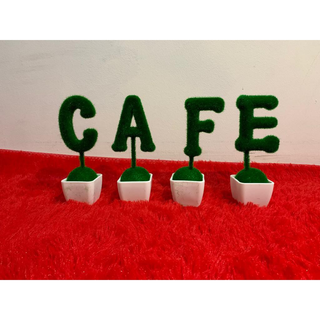 Custom Nama Pajangan Huruf A - T Sekilo=24pcs tanaman artifisial Happyonshop