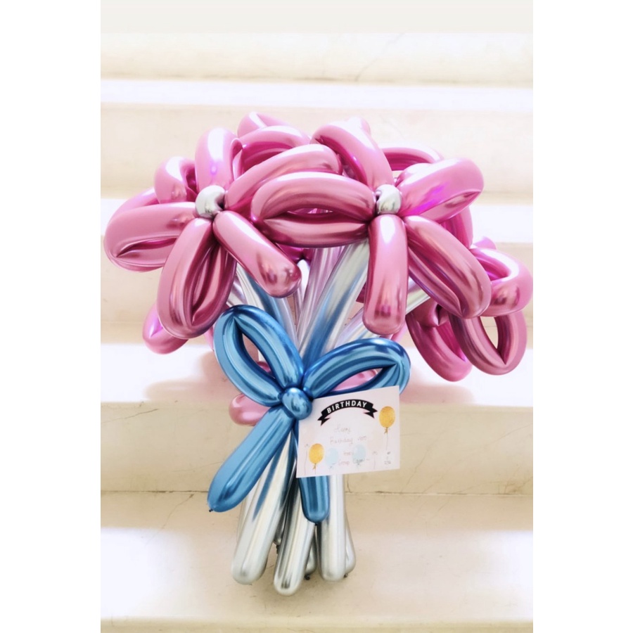 Buket Balon bunga / flower balloon bouquet/ buket bunga dari balon
