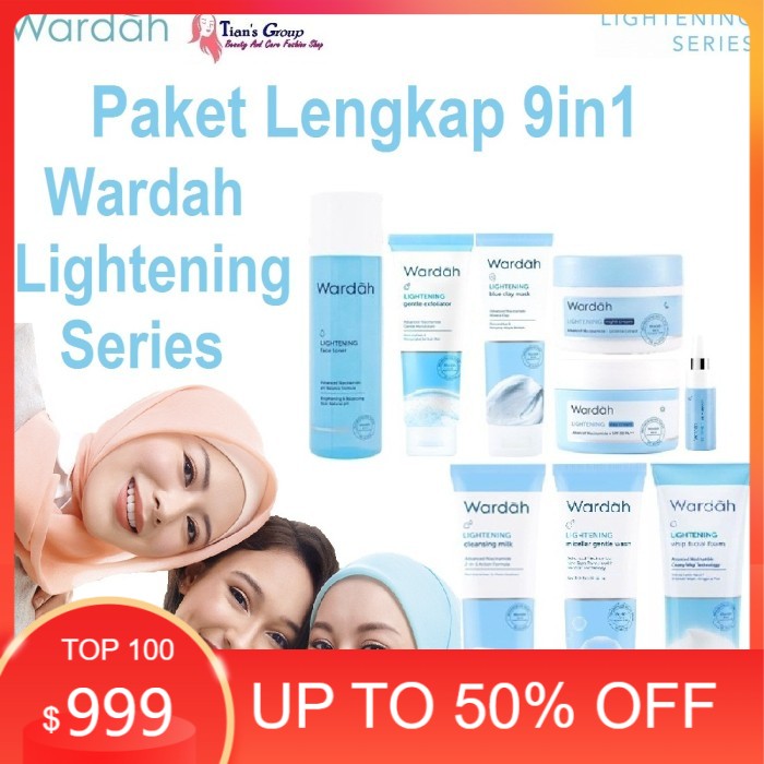 Jual Paket Lengkap In Wardah Lightening Series Besar Ori Bpom