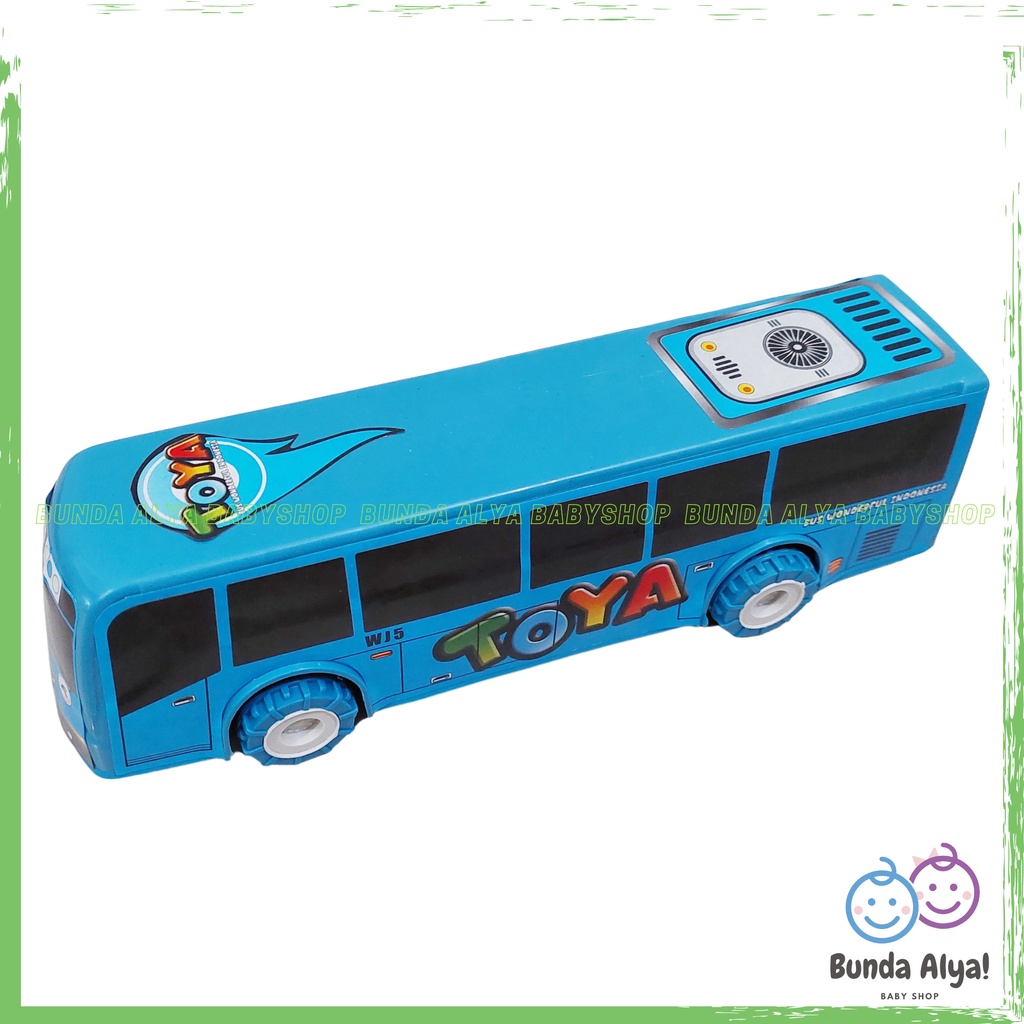 Mainan Anak Kartun Bus Pull Back - Mainan Edukasi Bus Warna Warni Keren - Bus Mainan Anak Laki