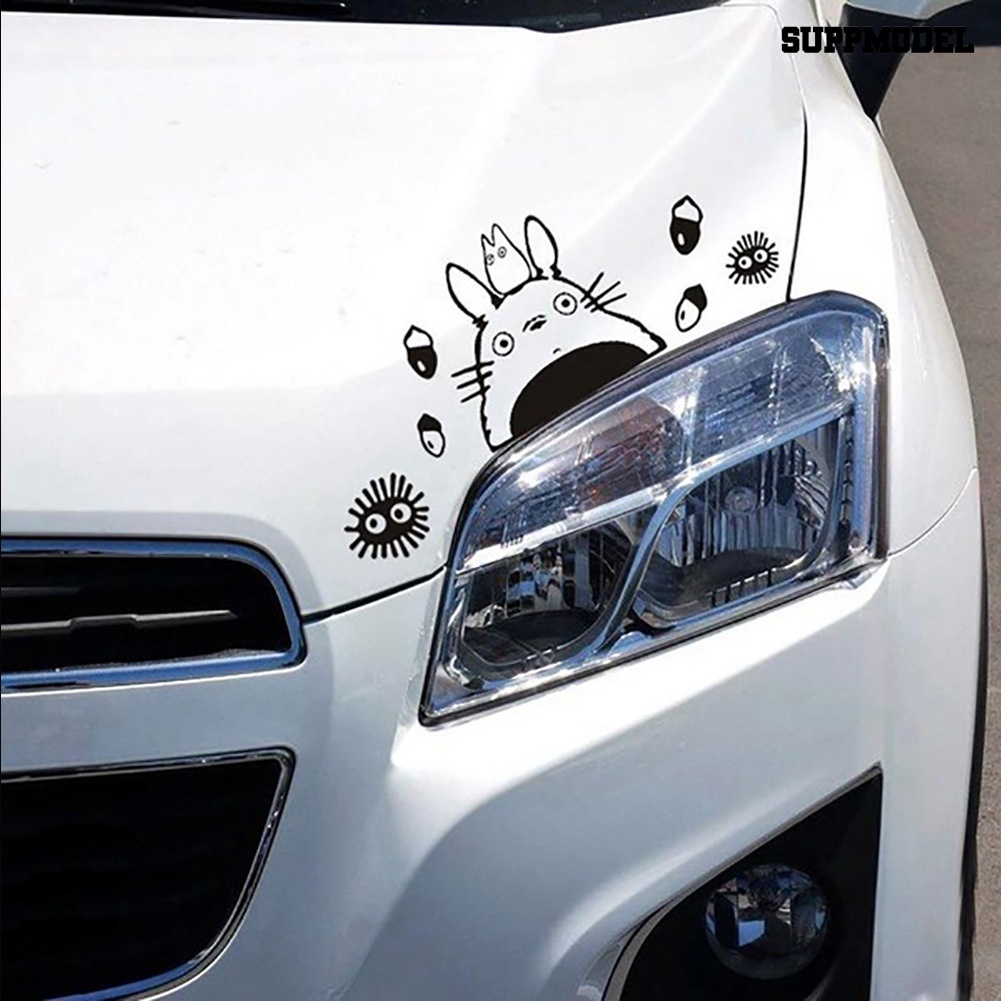 Stiker Motif Kartun Totoro Lucu Untuk Dekorasi Bodykaca Jendela Mobil