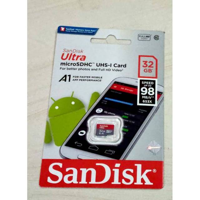 Sandisk Ultra A1 32GB Class 10 ORIGINAL