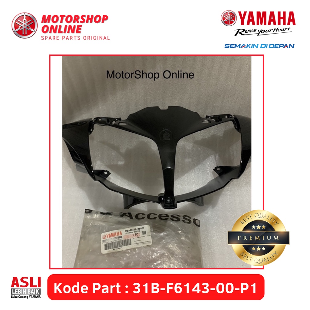 Cover Batok Lampu Depan HANDLEBAR Yamaha JUPITER Z HITAM 31B-F6143-00-P1 Original Yamaha