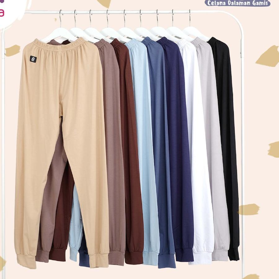 (KD-655)-Celana Daleman Gamis Jumbo Wanita Dewasa Panjang Legging Tebal Wanita Leging Wudhu Premium 