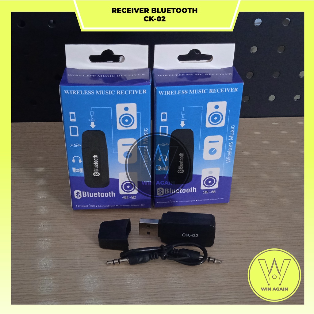 RECEIVER BLUETOOTH CK-02 bluetooth receiver adapter CK02 + kabel aux