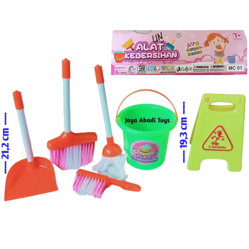 MC 01 - Mainan Alat Bersih KeBersihan Cleaning Tools Kit MC01