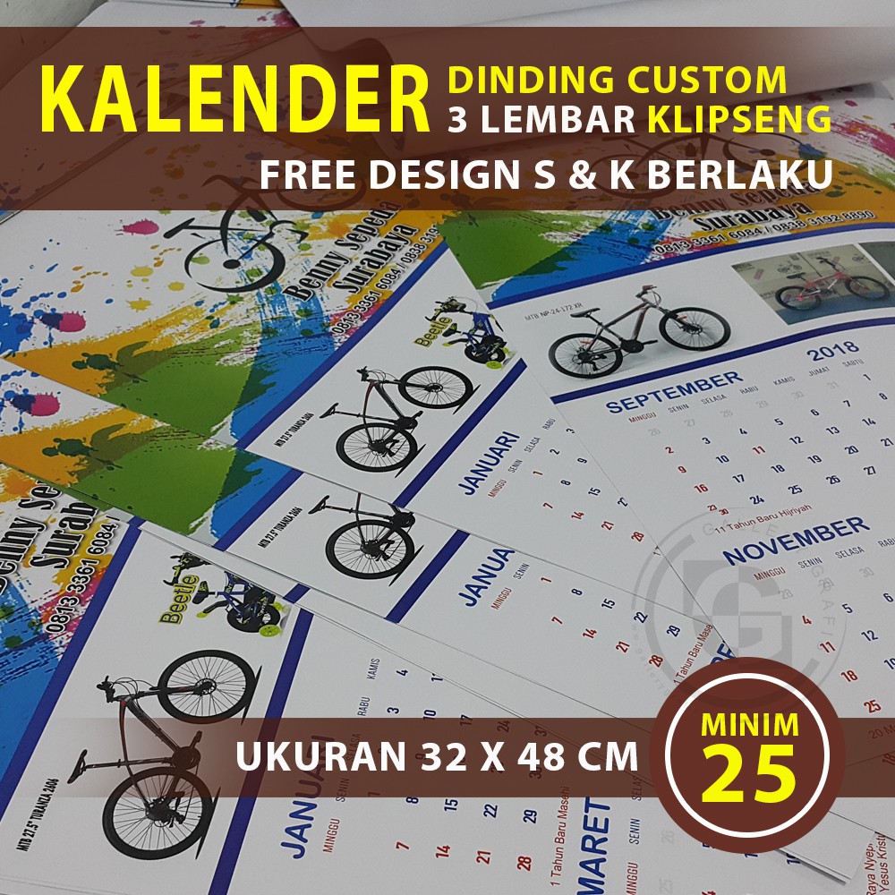 

Kalender 3 lembar klipseng