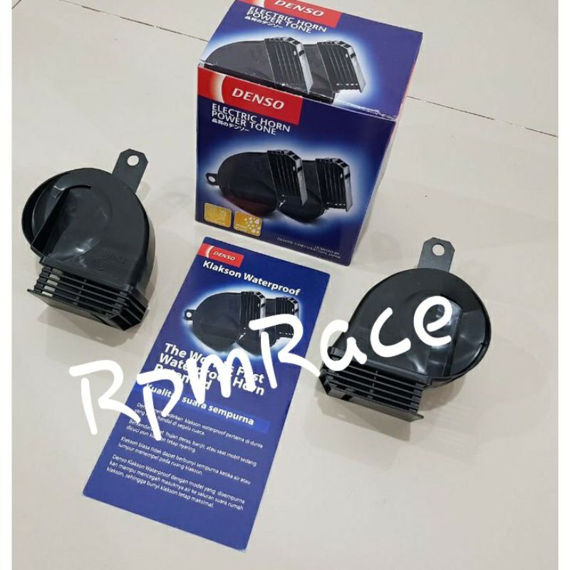 Klakson Denso 12V Keong WATERPROOF (HARGA KLAKSON 1/  2 PCS) ORIGINAL DENSO -61107-