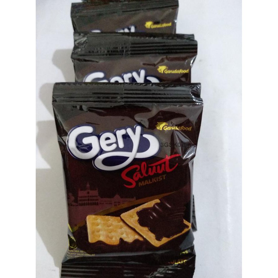 

Gery Saluut Rasa Coklat Sachet - 1 renceng isi 10 pcs