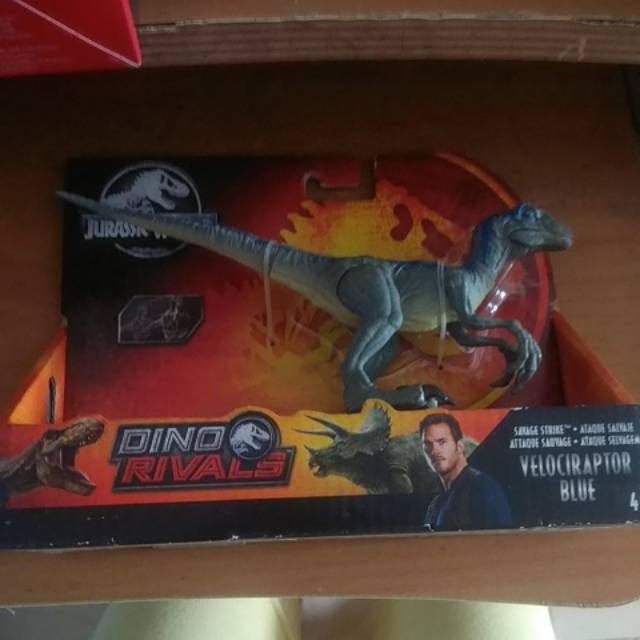 Jurassic World Super Colossal Velociraptor Blue Toy Dinosaur Argos