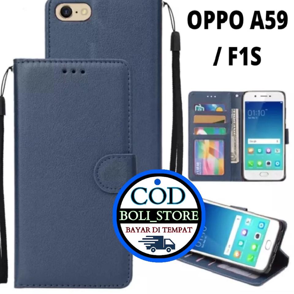 Special Promo ||
UnQ CASING / CASE KULIT FOR OPPO F1S  OPPO A59 - CASING DOMPET- COVER -SARUNG HP ||Model@terbaru