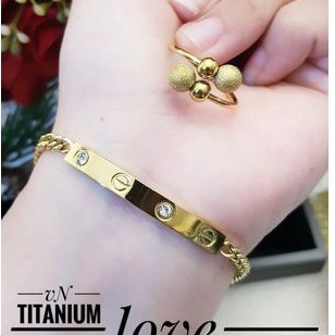 TiTanium set gelang cincin H53