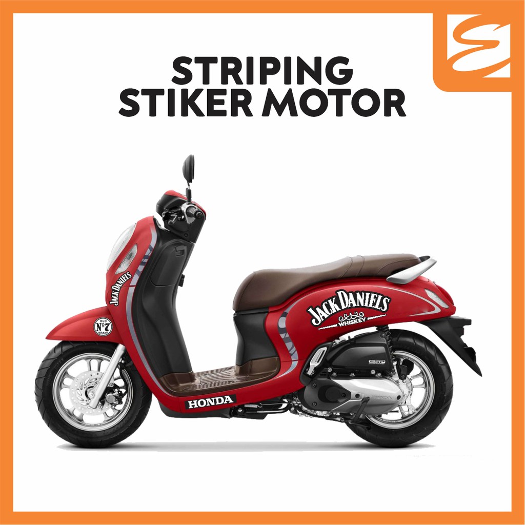 Striping Sticker Motor Decal Variasi Scoopy Nmax Supreme Guinness