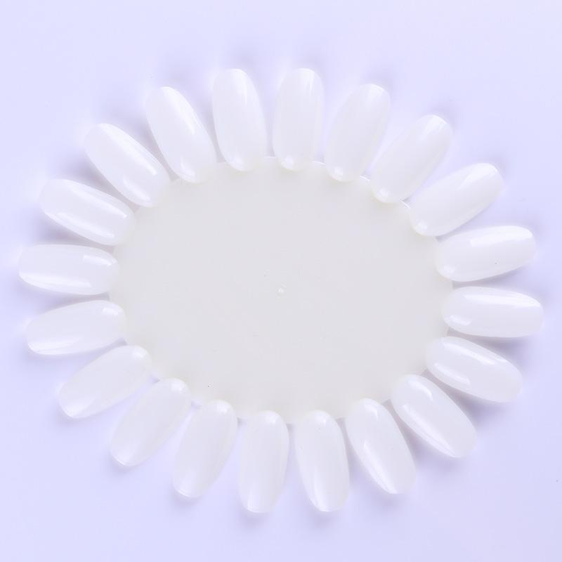 White Card False Nail Tips Fan Nail Manicure Art Display Tools