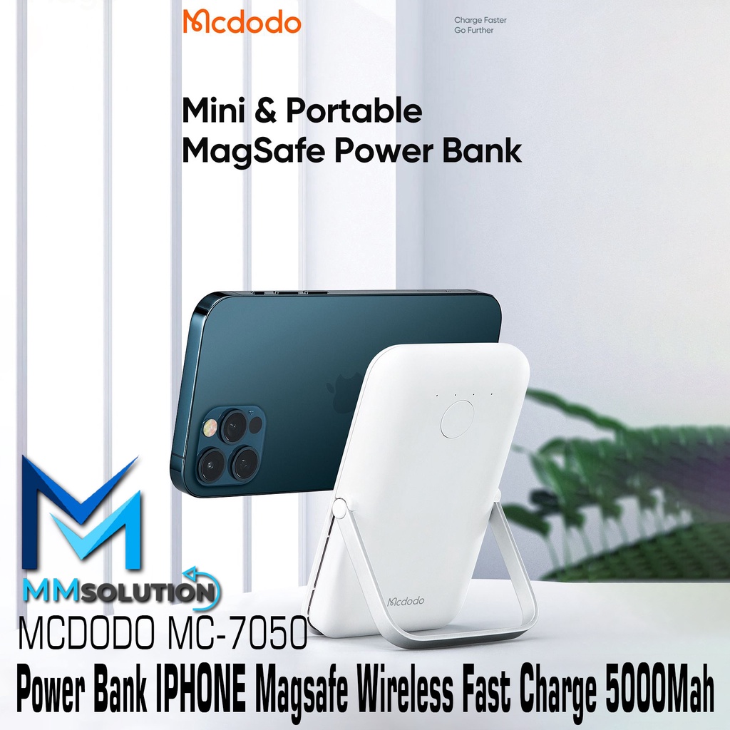 MCDODO MC-705 Power Bank IPHONE Magsafe Wireless Fast Charge 5000Mah