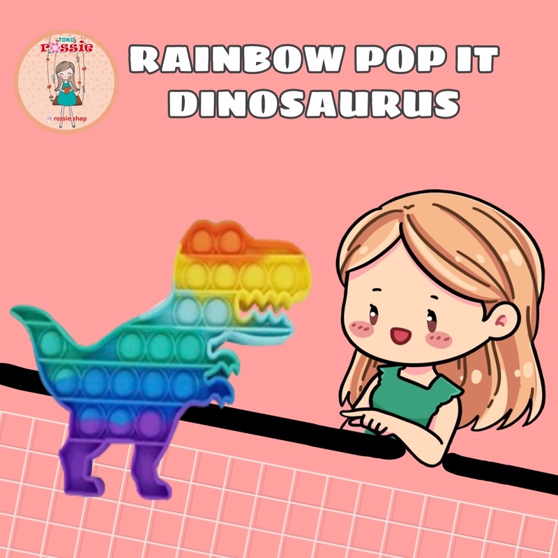 READY!READY! Fidget Pop It Rainbow Lengkap Murah/Mainan Sensorik Pereda Stres/Pop It Viral-Dino