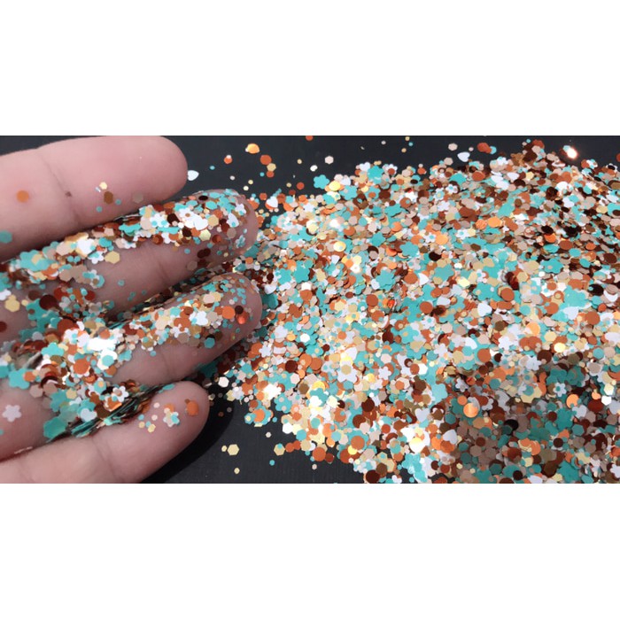 Flower glitter hexagon glitter round glitter tosca make up glitter