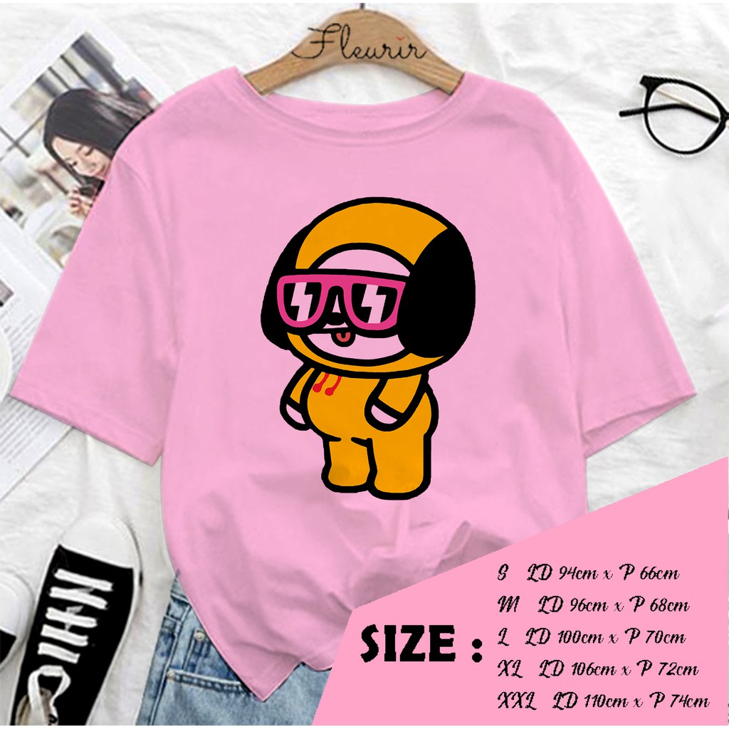 FLEURIR - KAOS CHIMMY WANITA DEWASA LENGAN PENDEK TEE UNISEX PRIA