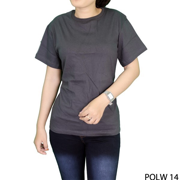 Kaos Polos Wanita Pendek - Oneck / Basic Tshirt Oneck 100% Cotton Combed - POL (COMB)