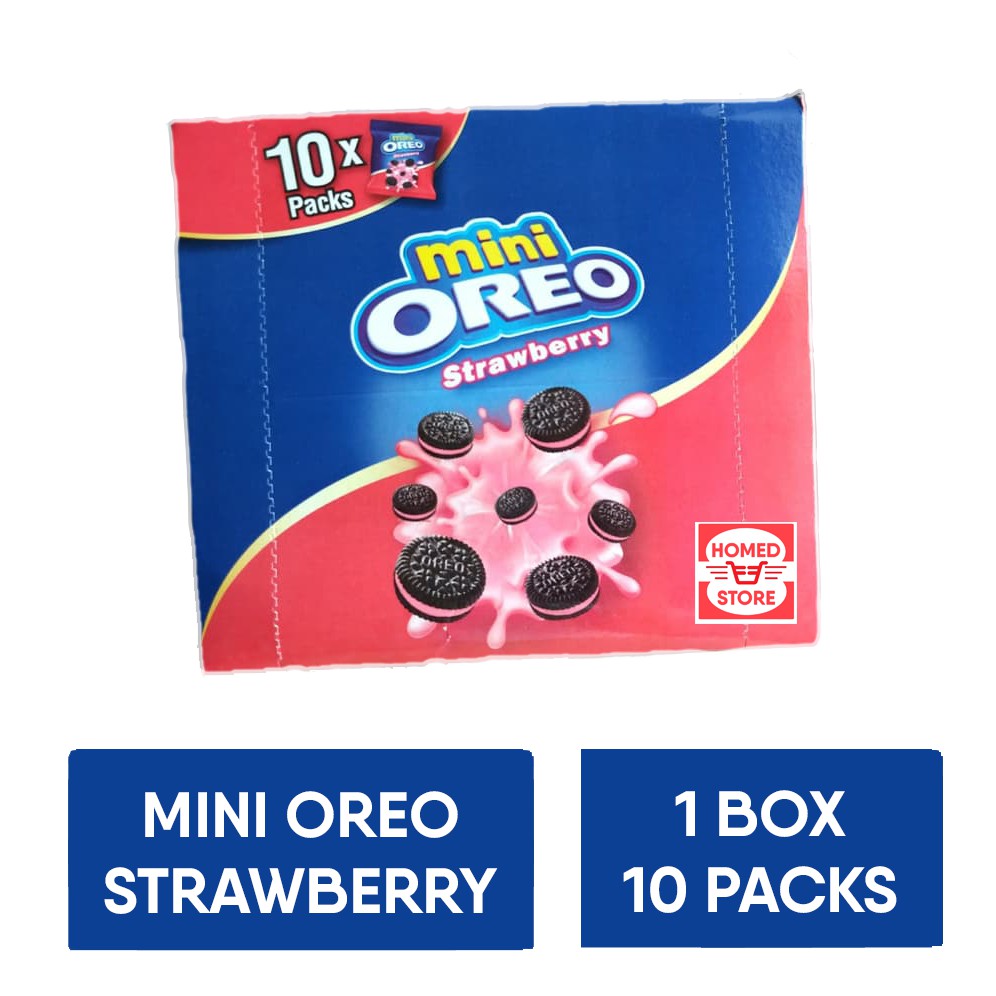 

OREO MINI STRAWBERRY 1 BOX ISI 10 PCS MURAH