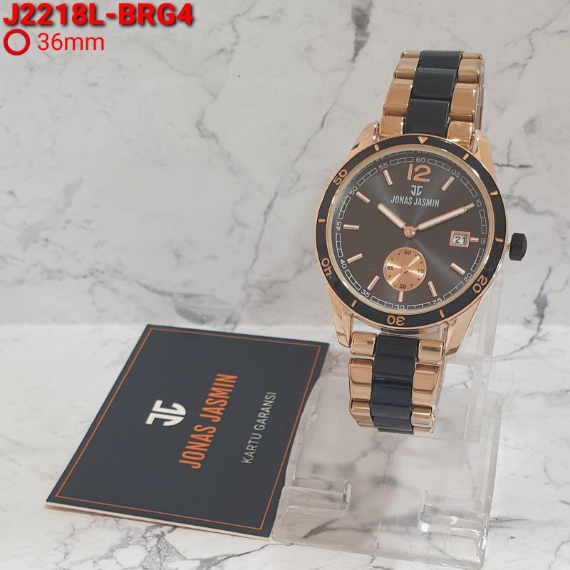 Jam Tangan Wanita Jonas Jasmin JJ 2218 L Original  Analog Crono Aktif Jam Tangan Original