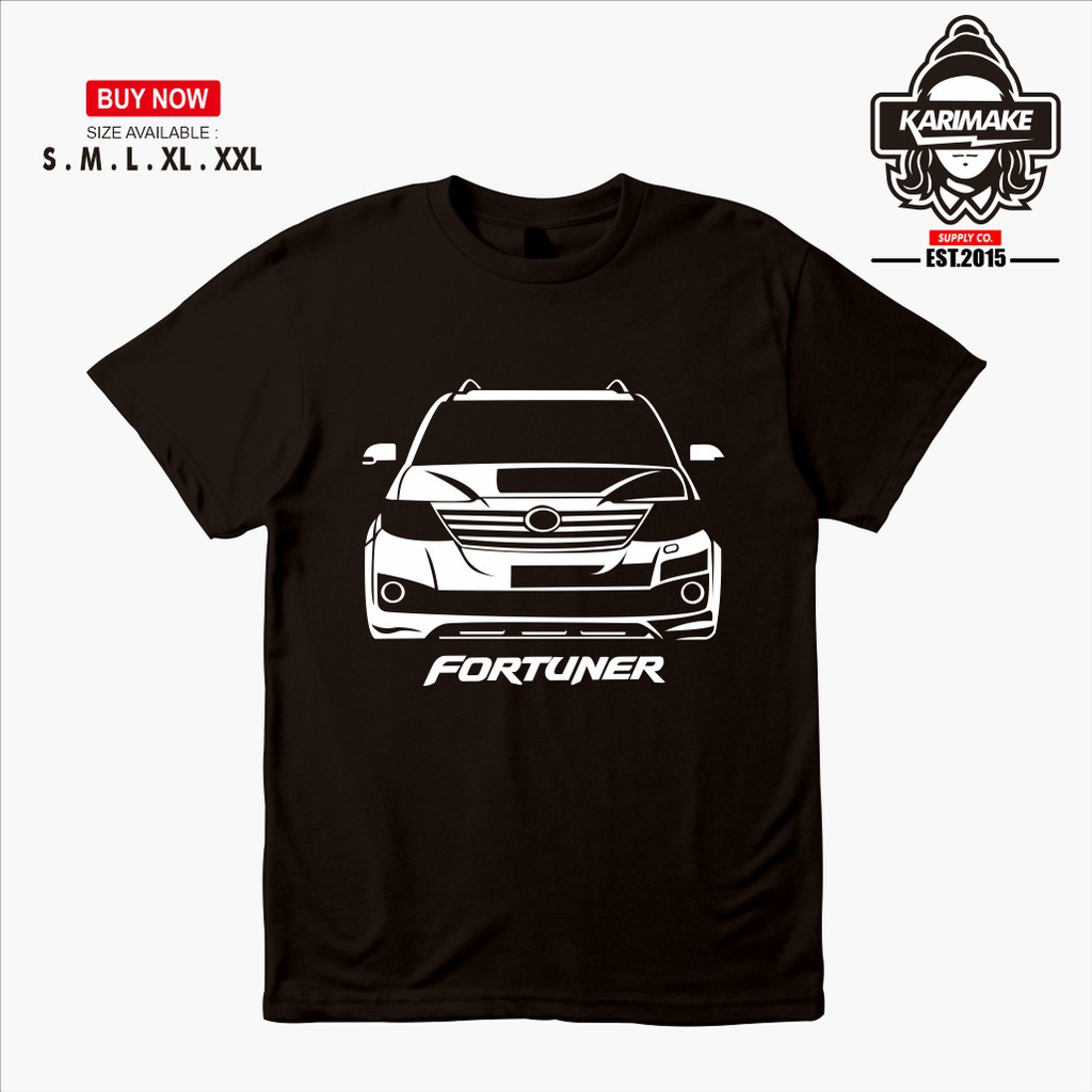 Kaos Baju Mobil Toyota Fortuner