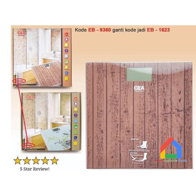 Timbangan Badan Digital Gea / Timbangan GEA 9360 Digital