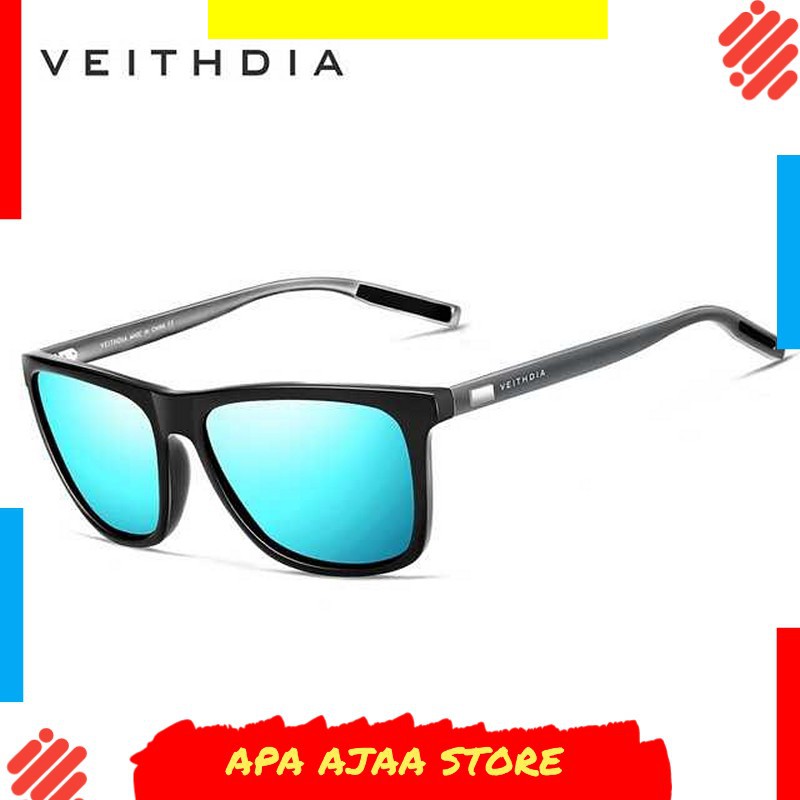 Bergaransi ! Veithdia Kacamata Retro UV Polarized Sunglasses - 6108