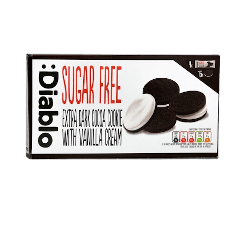 

(MAKANAN RINGAN) DIABLO EXTRA DARK COCOA COOKIE VANILLA CREAM 176GR