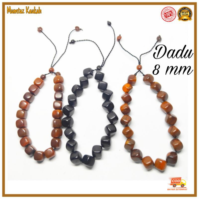 Gelang kaukah dadu besar 8 mm ori / gelang kaokah / gelang koka / gelang kokka / gelang kaoka