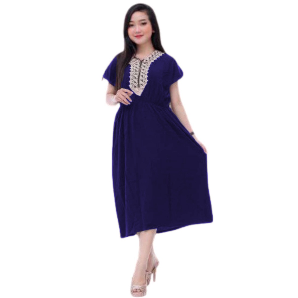 DASTER ARAB DLUSIA TUNIK HANIYAH|| RAYON SUPER GRADE A || RESLETING-Ds Manohara Navy