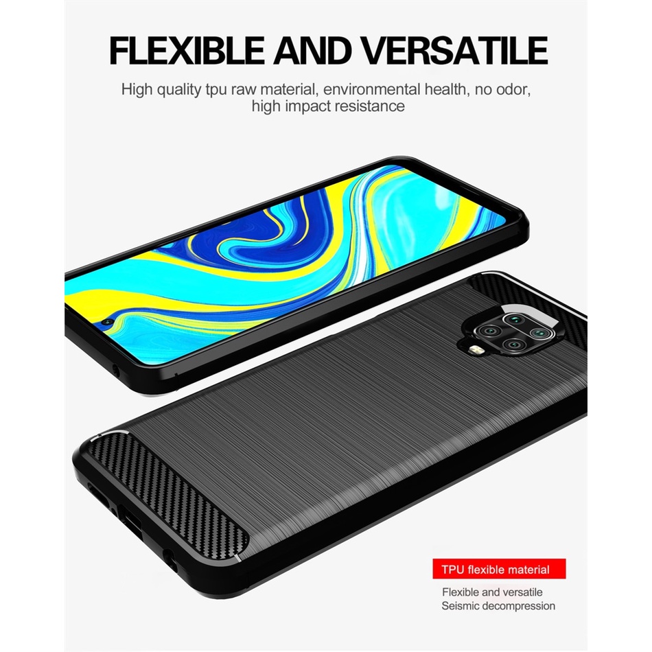 Case XIAOMI REDMI NOTE 9S / 9 PRO Ultra Slim Ipaky Carbon Premium Softcase Casing HP