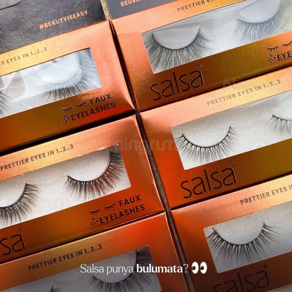 Ningrum SALSA Faux Eyelashes - Bulu Mata Palsu Natural Fake Eyelash - 5431