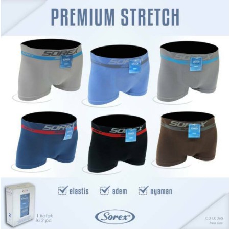 SEXY7 -  GROSIR ECERAN SOREX 365 Cd Boxer Celana Dalam Pria MURAH BERKUALITAS