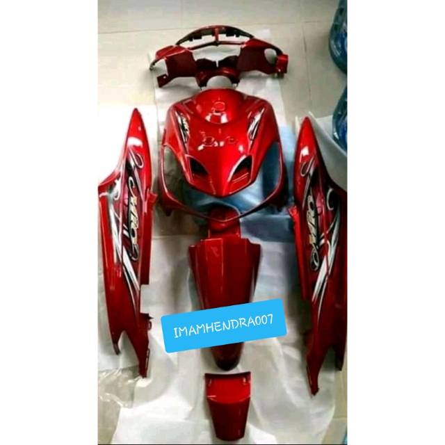 body halus mio smile merah plus striping