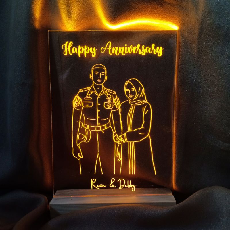 

Akrilik Lineart Lampu Custom Acrylic
