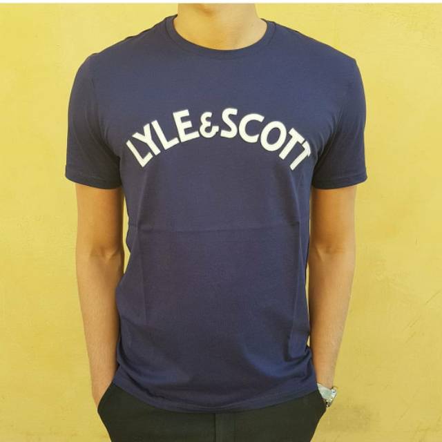 Tshirt baju kaos lyle and scott navy casuals persib bandung persija jakarta hooligan ultras fcc 1928