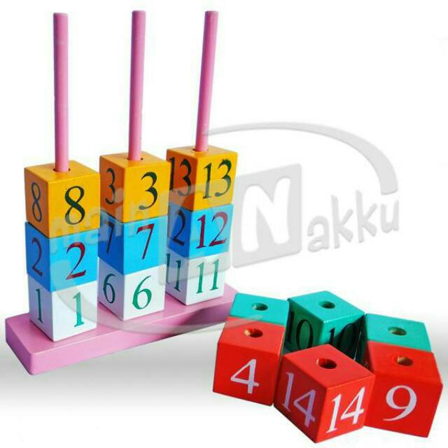 MAINAN KAYU - MAINAN BALOK - MAINAN EDUKASI - BALOK ANGKA - BALOK HURUF - BALOK HIJAIYAH