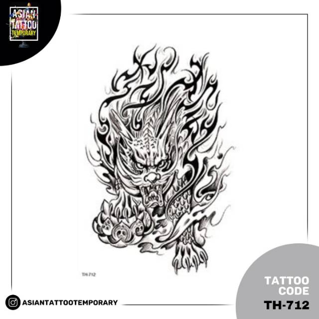 Tatto BARONGAN /Tato stiker ANTI AIR/ TATTO TEMPORER ASIANTATTOTEMPORARY TATO SEMENTARA /BARONGSAI