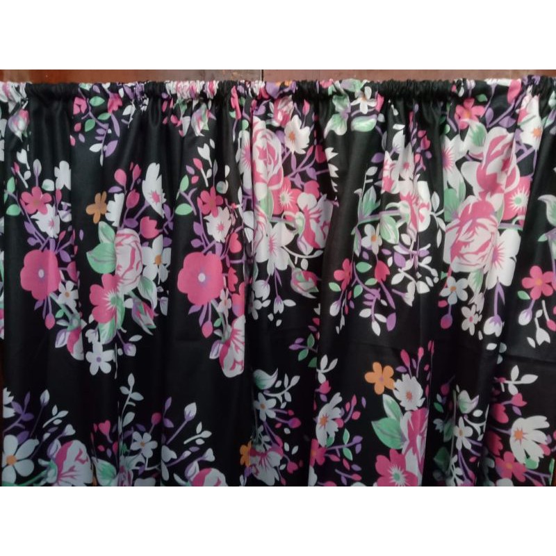 gorden kolong dapur bunga hitam