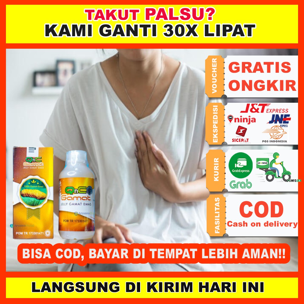 

Obat Asam Lambung/ Asam Lambung Naik/ Asam Lambung Naik ke Dada - QNC JELLY GAMAT ASLI
