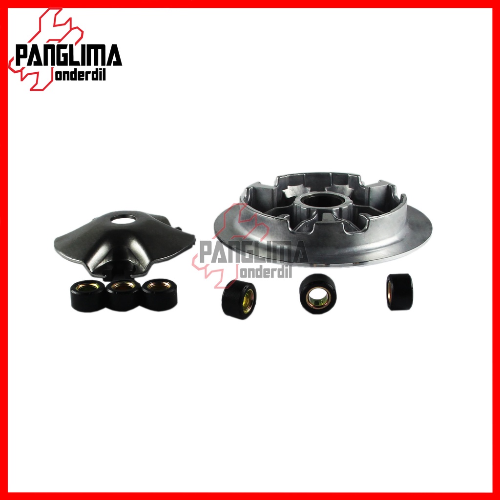 Rumah Roller Assy Lengkap Yamaha NMAX 150cc-155cc 150-155 Cc &amp; Aerox 155 13 Gram-13 gr Roler Assy-Penutup-Tutup-Slider-Komplit-Set