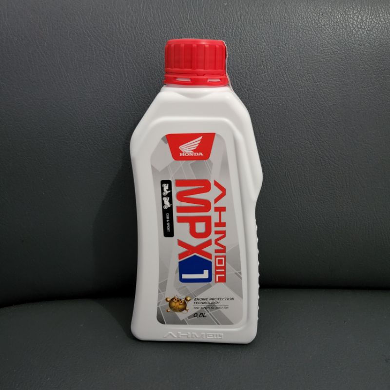 Oli Mpx1 OIL Mesin MPX 1 AHM Honda 10W-30 Isi 800ml x 24 Botol Perdus